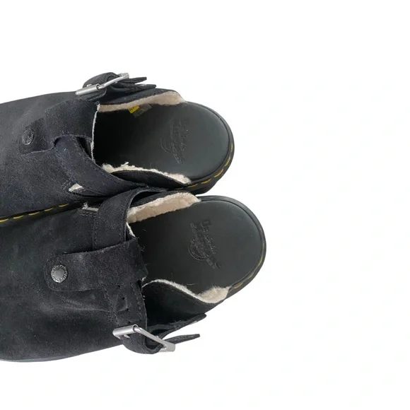 DR. Marten's Zebzag Suede Slingback Platform Mule I Size: 10 - Picture 5 of 9